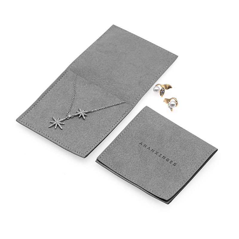 Wholesale Custom Logo Jewellery Drawstring Bag Pouch Multifunction Suede Microfiber Jewelry Bag Packaging Jewelry Pouch
