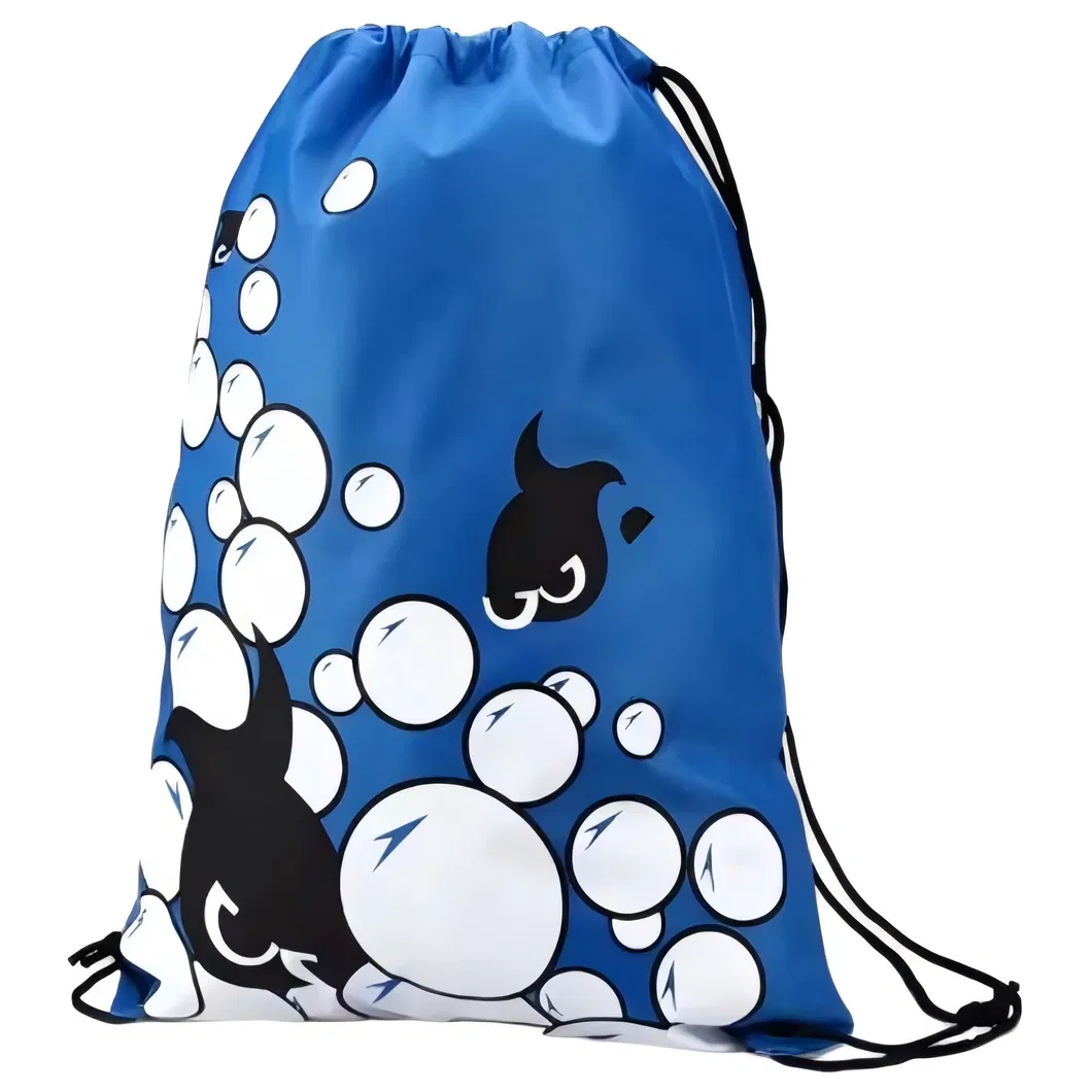 Lightweight Waterproof Nylon Mesh Drawstring Backpack for Swimming