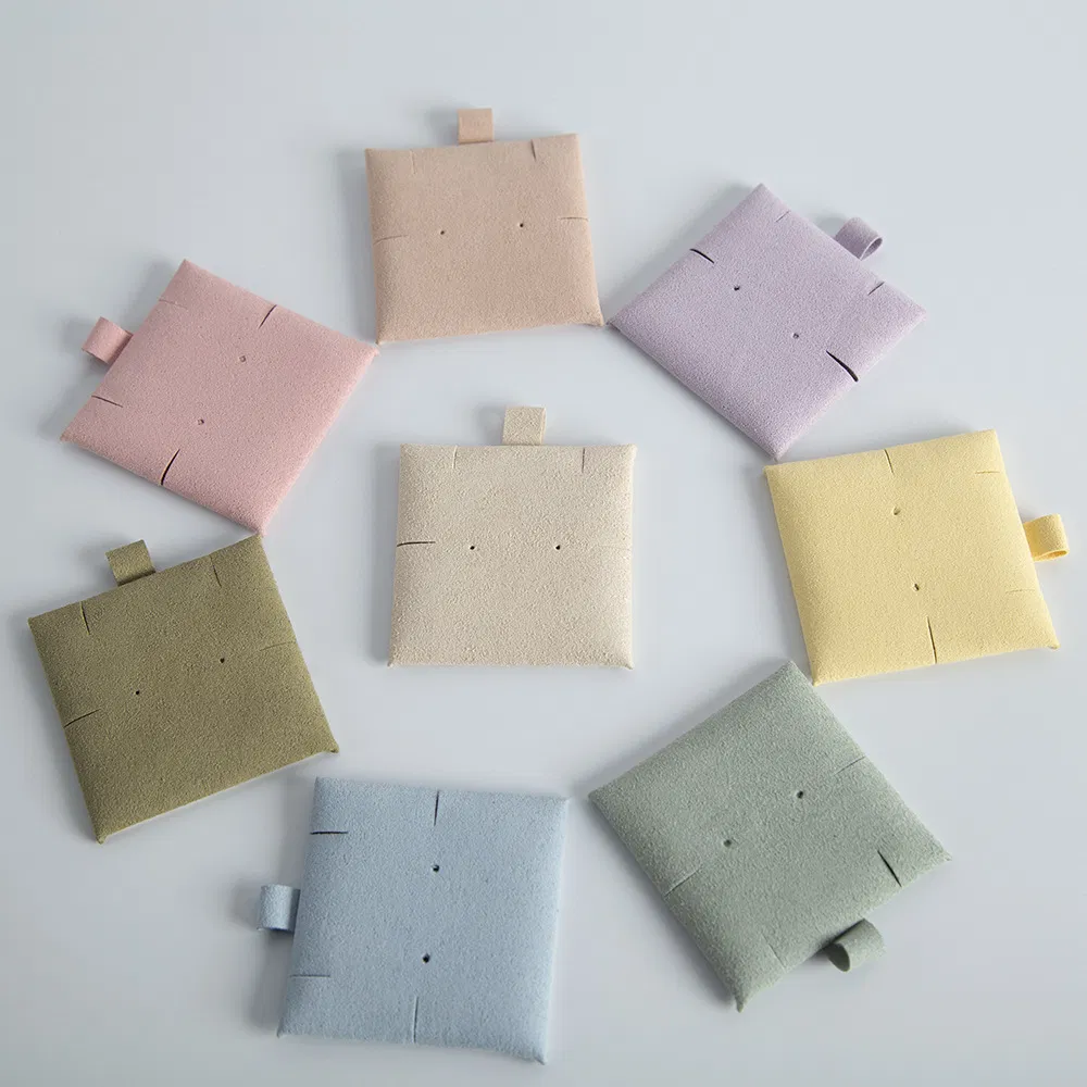 High End Luxury Suede Drawstring Bag for Packaging Jewelry Custom Logo Printed Gift Dust Suede Pouch