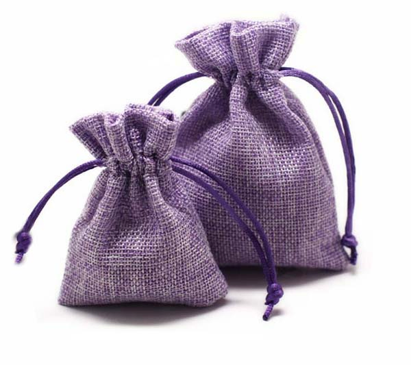 Vintage Burlap Jute Sacks Weddings Party Favor Drawstrings Gift Bags Jute Fabric Gift Pouches