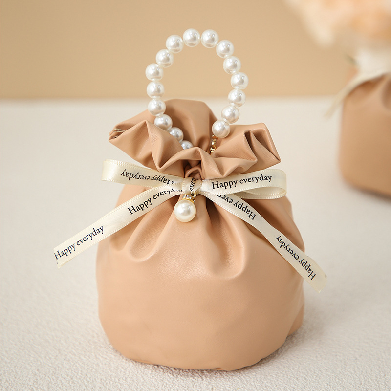 PU Leather Drawstring Gift Bags