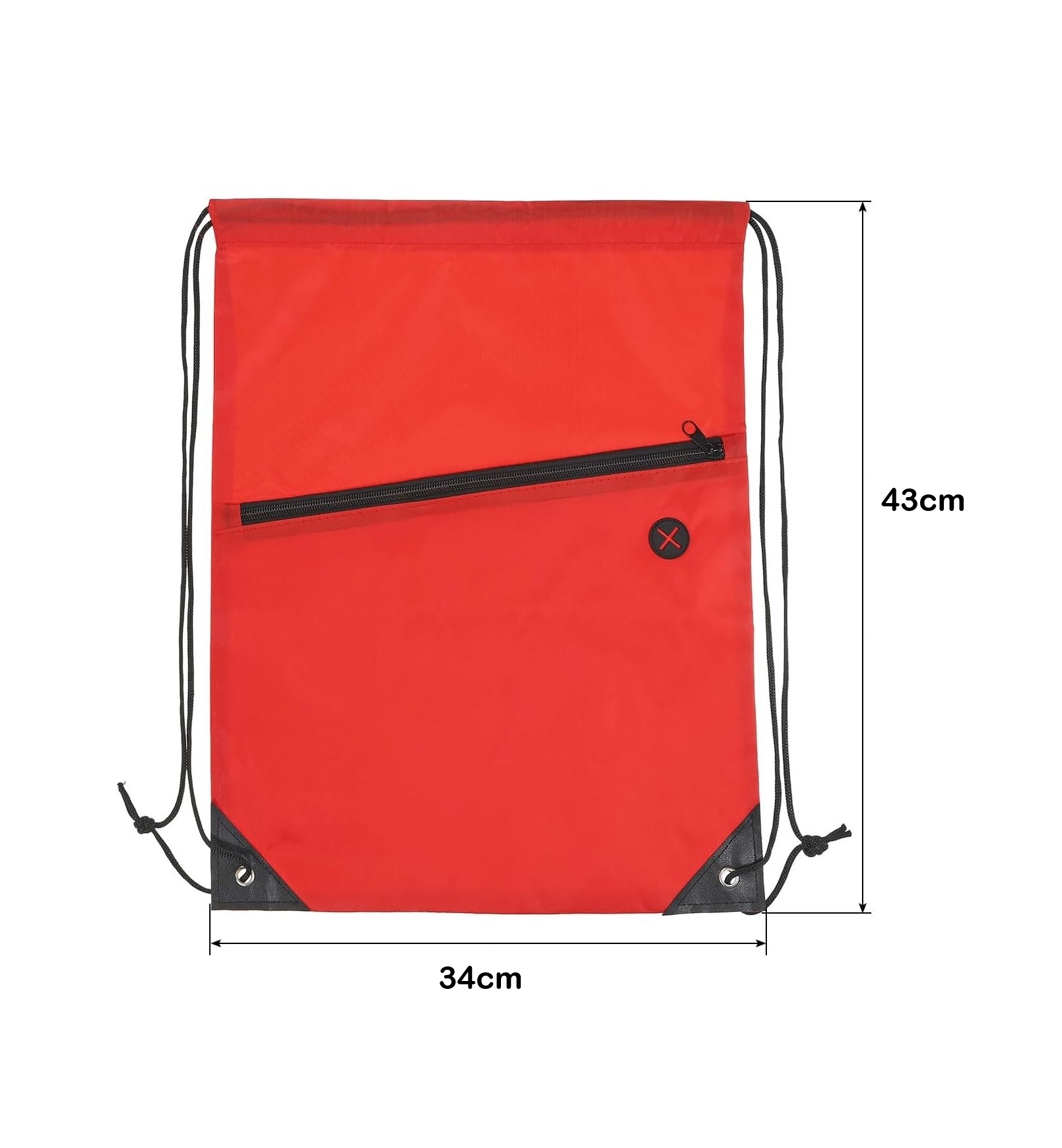 Customized Promotional Gym Sack Promotional Polyester Nylon Cinch Zipper Drawstring Shop and Backpack Zip Draw String Bags