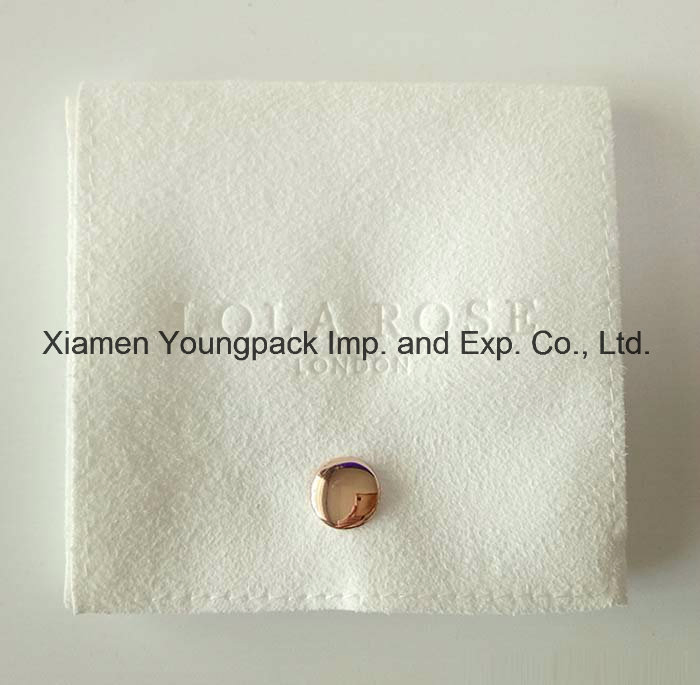 Wholesale Custom Printed Personalized Promotional Small Jewellery Drawstring Bag Suede Jewelry Gift Pouches