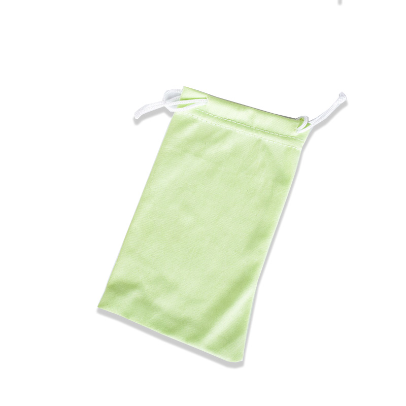 Custom Logo Printed Microfiber Pouches Long Drawstring Gift Bags for Jewelry &amp; Accessories Packaging Watches Glasses Earrings