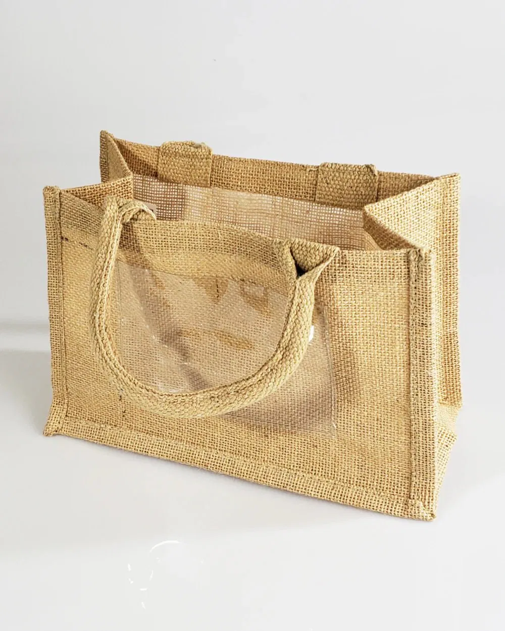 Promotional Durable Rustic Wedding Favor Burlap Jute Tote Bags