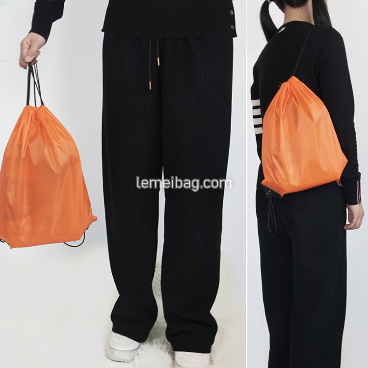 Drawstring Backpack Bags Cinch Sack Cheap Waterpoof 210D Polyester Drawstring Bag