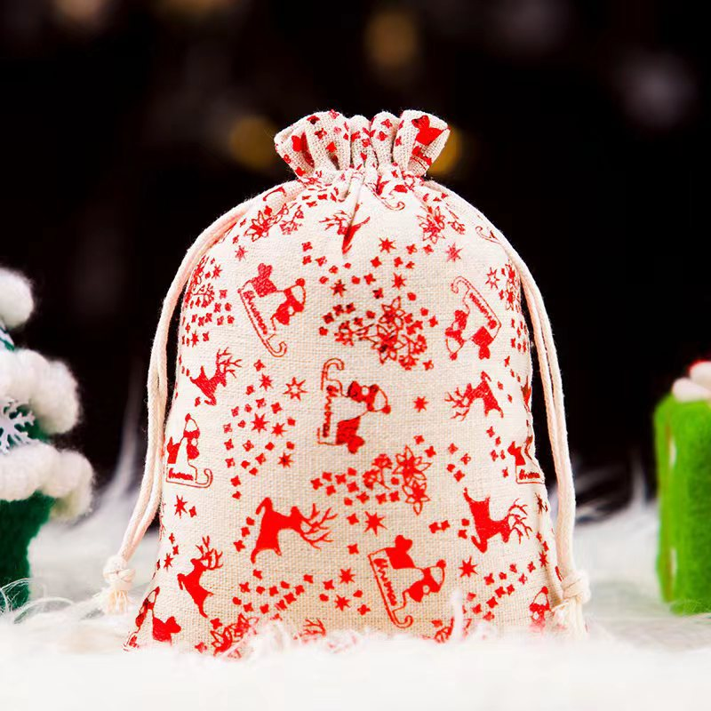 Christmas Custom Personalized Packaging Bag Makeup Party Favors Silk Cosmetic Jewelry Drawstring Fashion Bag Jewellery Microfiber Pouch