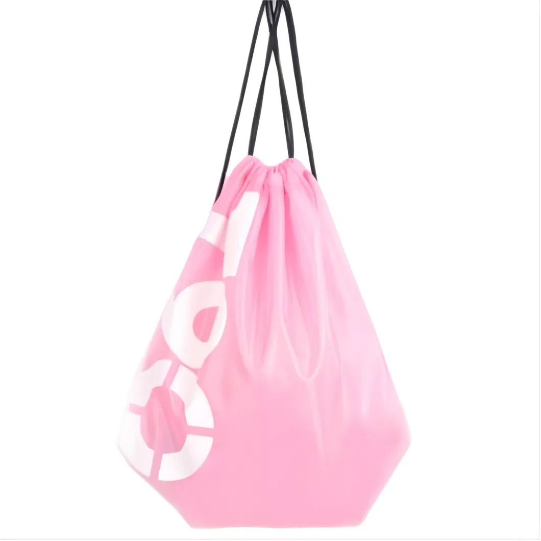 Lightweight Waterproof Nylon Mesh Drawstring Backpack for Swimming