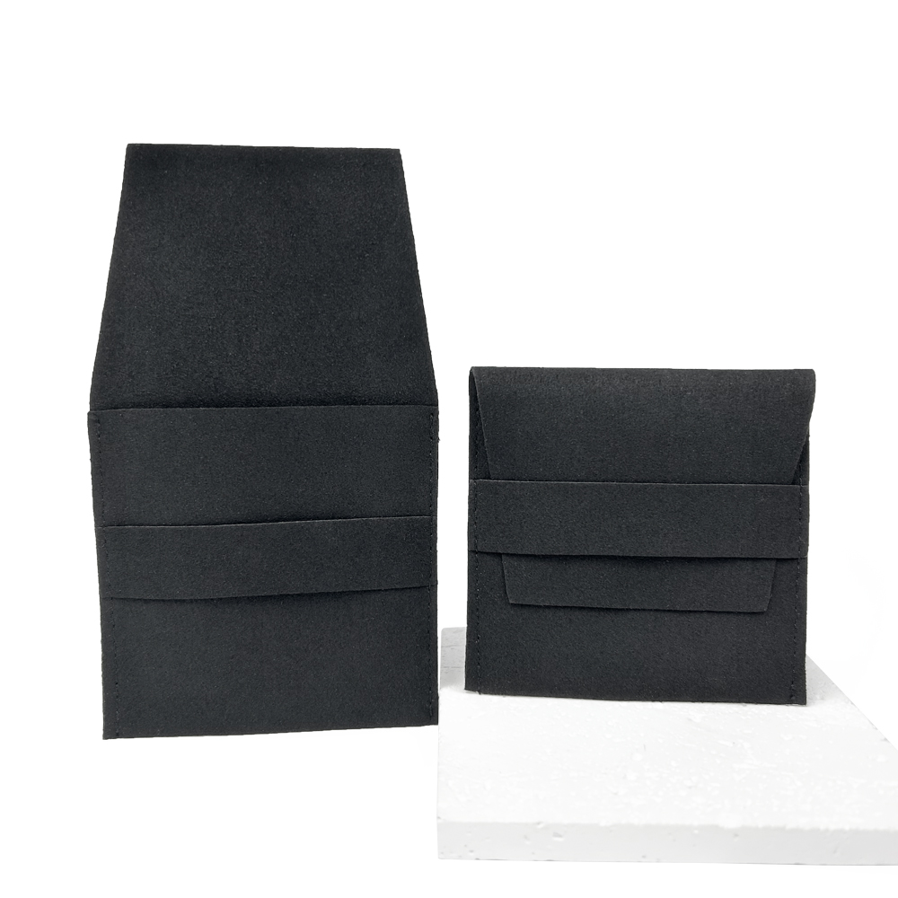 Microfiber Suede Gift Package Flap Envelope Jewelry Pouches