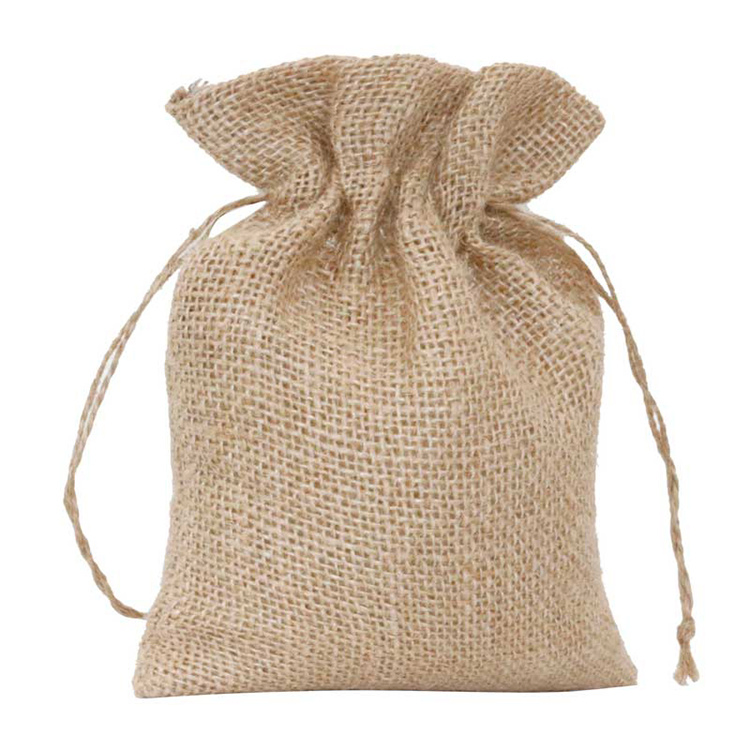 Burlap Bags Wedding Sacks Linen Sack Cocoa Jute Bag Favor with Drawstring