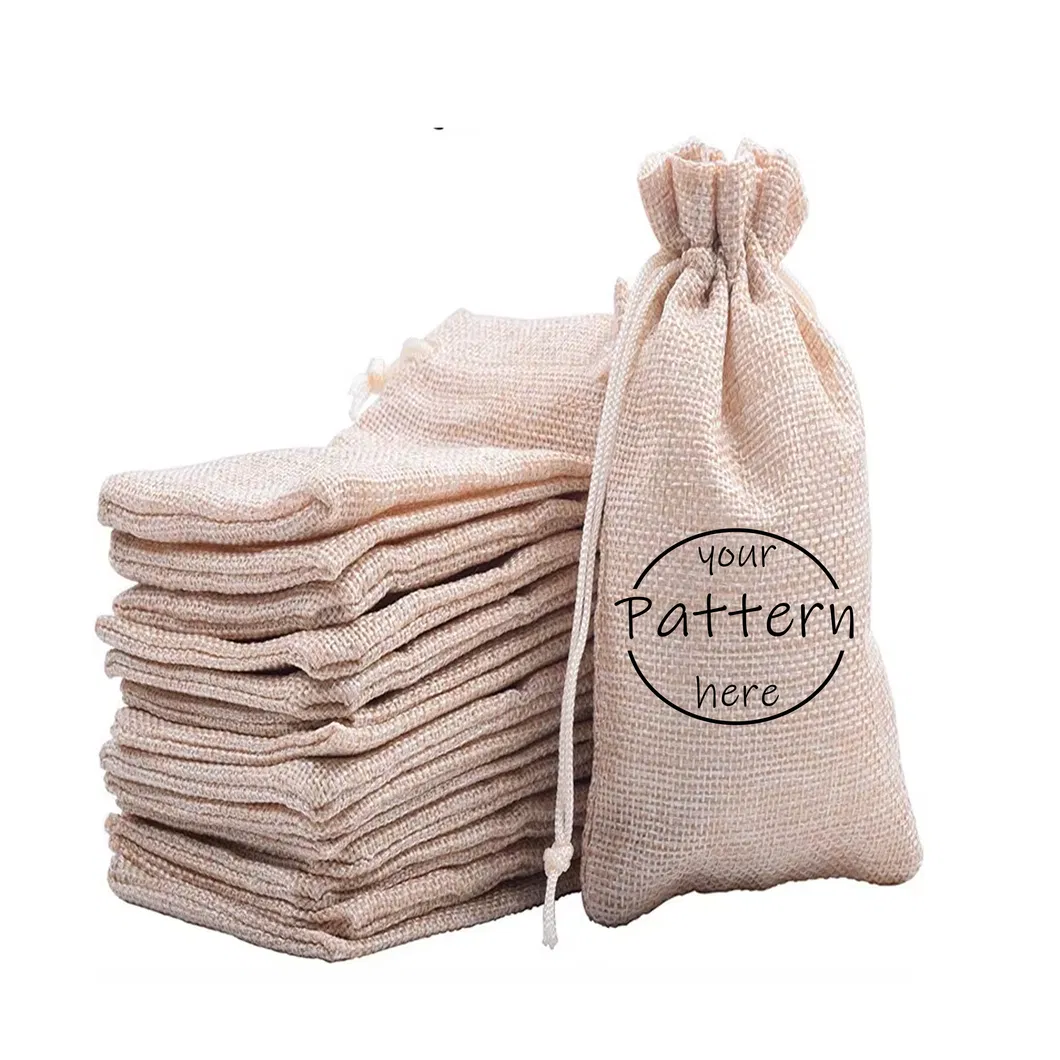Custom Logo Design Printing Durable Jute Clear Drawstring Bag Dust Proof Swimming Backpack for Sport Man Travel Bag