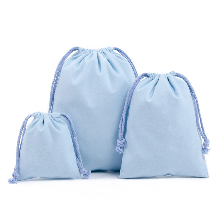 Wholesale Cusrom Cotton Gift Package Canvas Drawstring Bag
