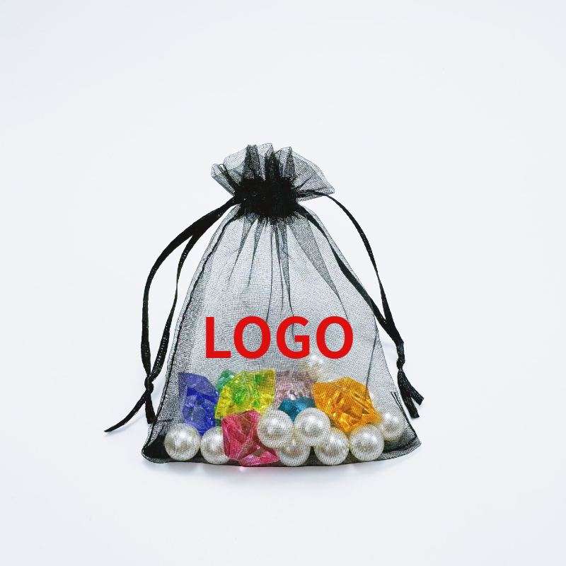 Wholesale Pure Color Organza Gauze Bag for Wedding Candy Flap Pocket Pants Jewelry Cosmetics Packaging-Spot Mesh Bag for Gifts