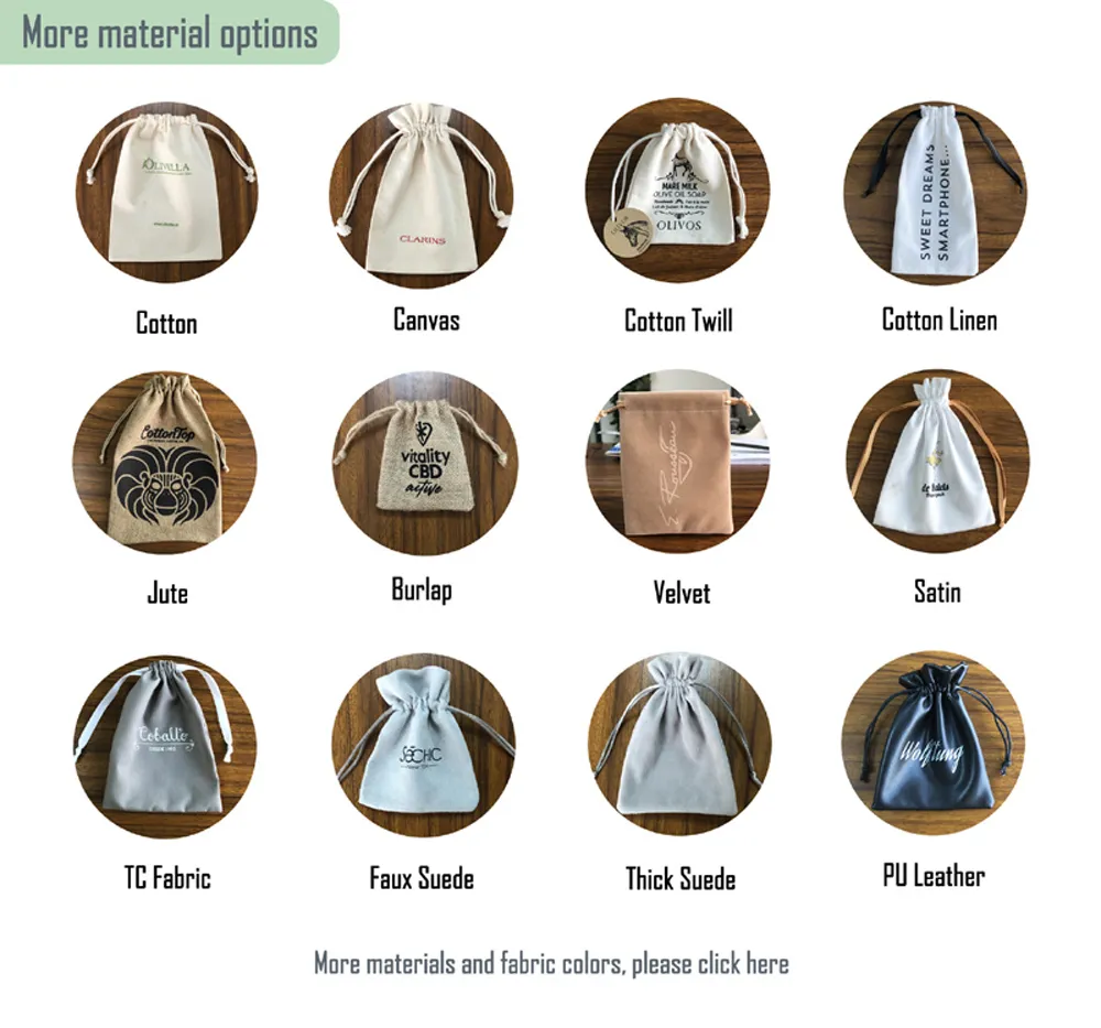 Natural Burlap Bags Jute Hessian Drawstring Sack Small Wedding Favor Gift Jute Bag