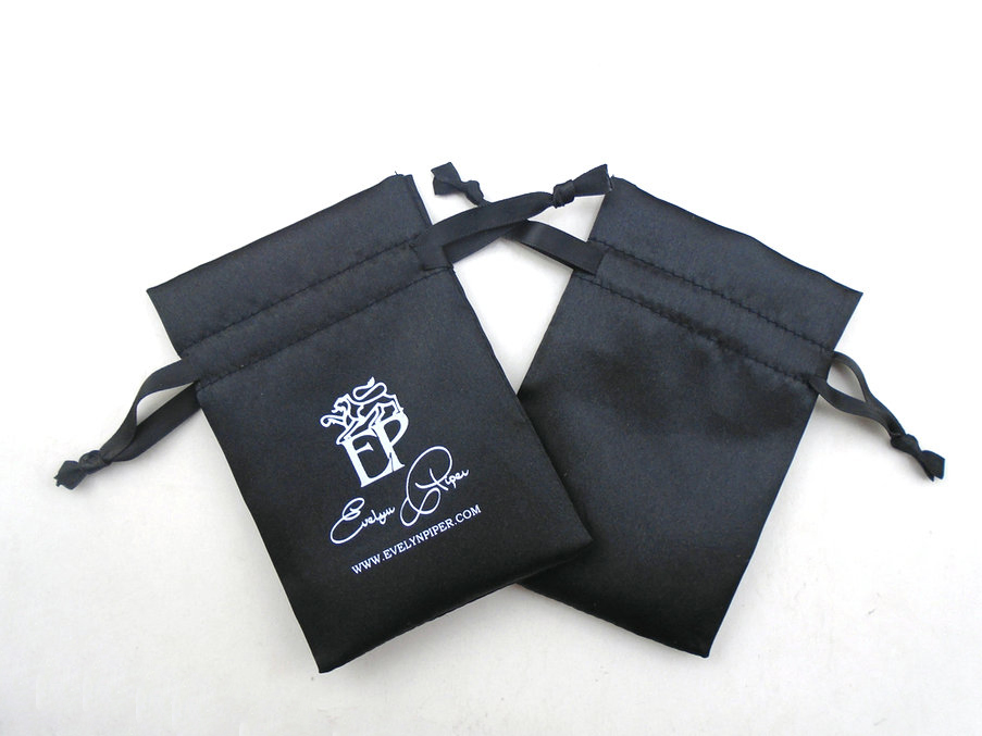Custom Colorful Printing Silk Jewelry Pouch