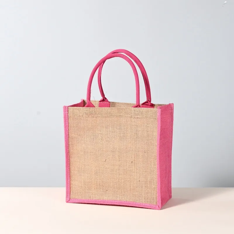 Custom Printed Burlap Colorful Bags