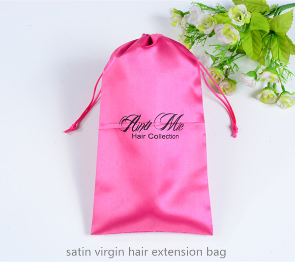 Pink Satin Gift Bag Drawable Silk Gift Pouch Drawstring Jewelry Pouch