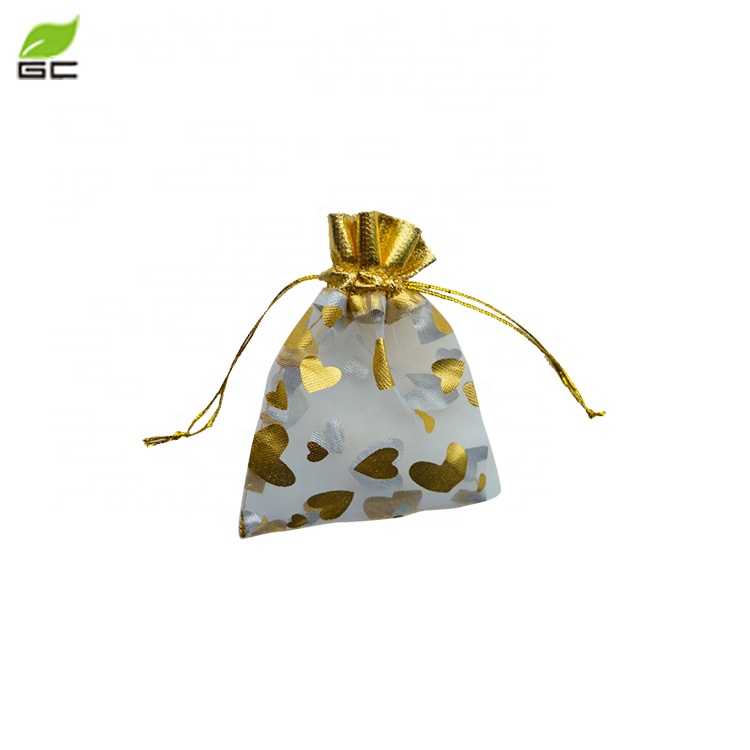 Free Sample High Quality Organza Bag With Drawstring Eco-friendly Reusable Organza Bag for Gift/Jewelry/Shopping