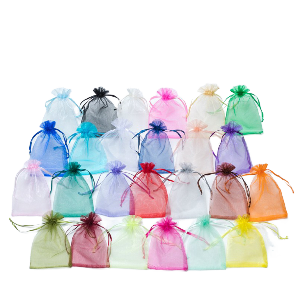 High Quality Colorful Drawstring Organza Pouches for Jewelry Candy &amp; Gifts Low MOQ Price Textile Packaging