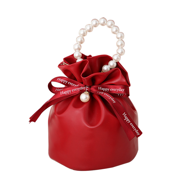 PU Leather Drawstring Gift Bags