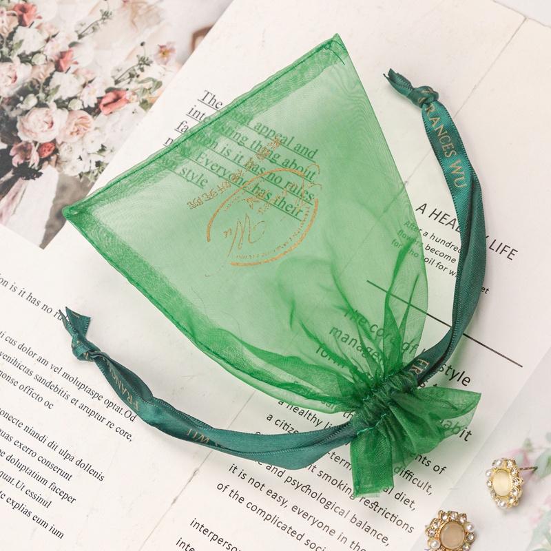 Custom Mesh Organza Pouches Candy Bags Organza Gift Bag Drawstring Custom Organza Bag Wholesale