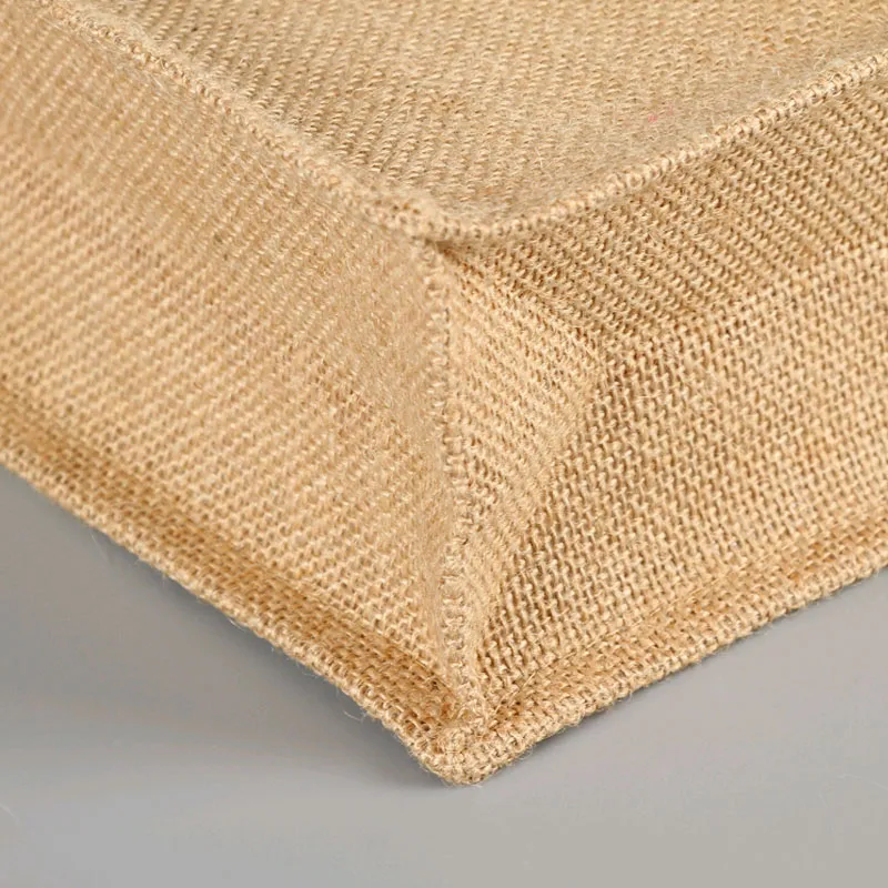 Mini Linen Gift Pouch Custom Printed Small Burlap Bag for Wedding Favors
