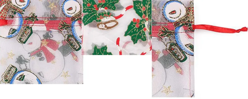 Christmas Organza Bag Detailed Workmanship