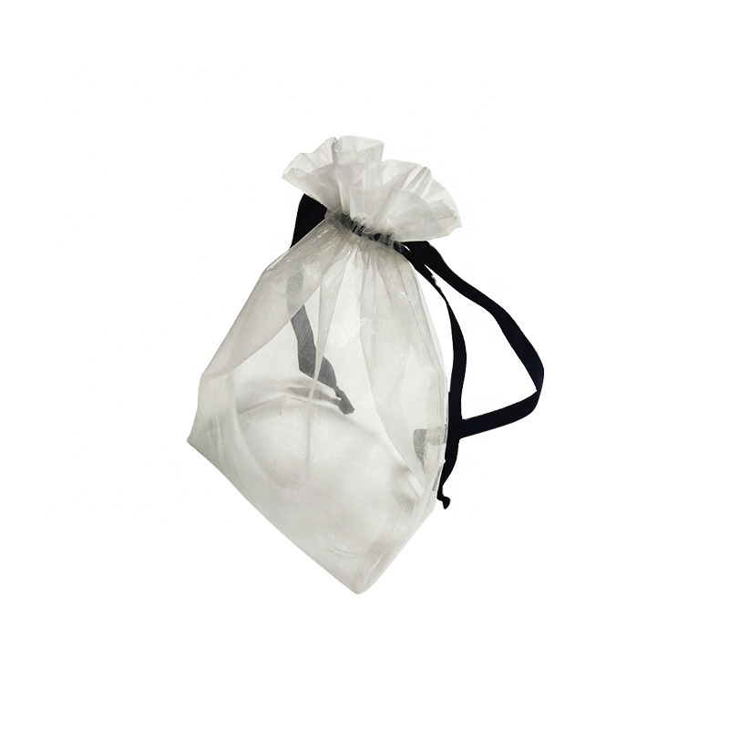 Free Sample High Quality Organza Bag With Drawstring Eco-friendly Reusable Organza Bag for Gift/Jewelry/Shopping
