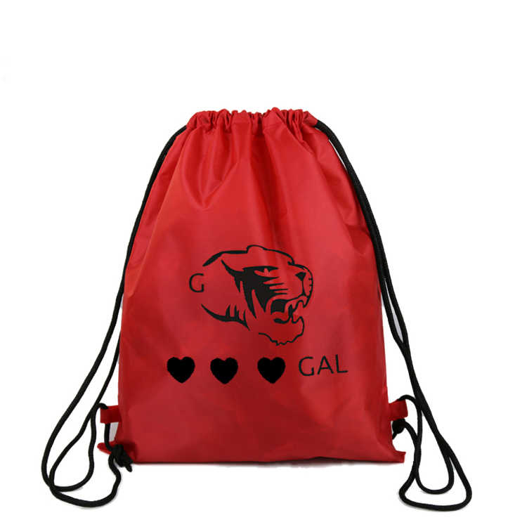 Wholesale Customized Promotional Polyester Nylon Drawstring Backpack