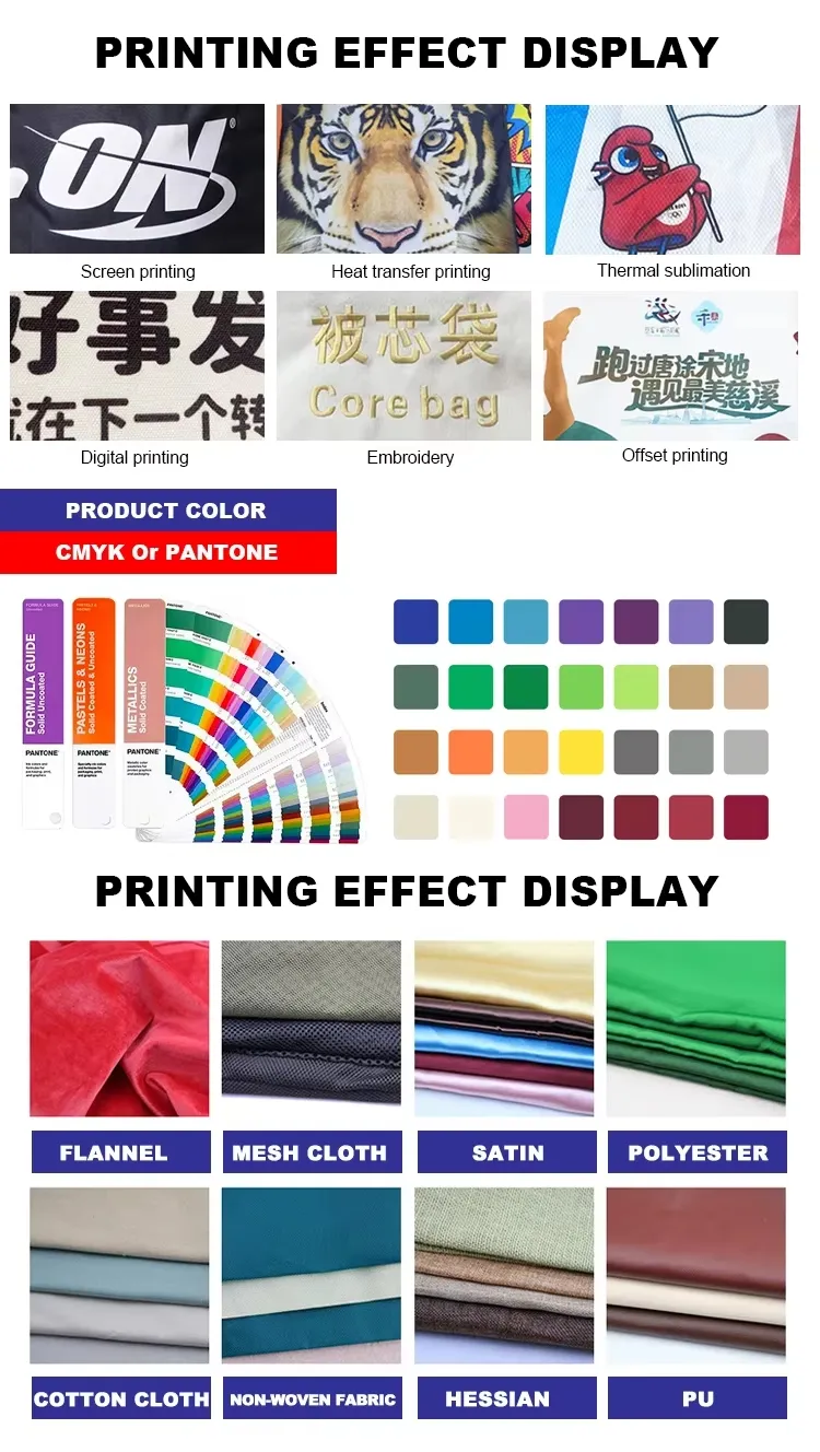 Drawstring Backpack Shopping Polyester Nylon Sports Backpack