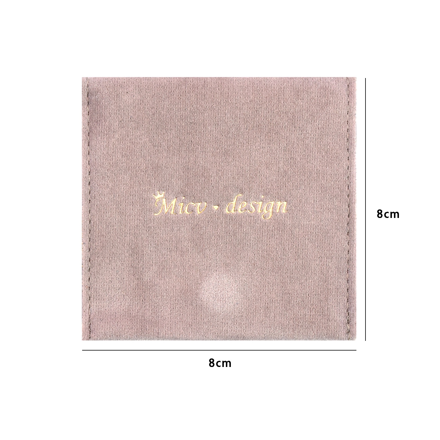 Bestpackaging Custom Logo Gold Printing Magnet Microfiber Leather Jewelry Bag Suede Envelope 2 Layer Jewelry Pouch Gift Bag