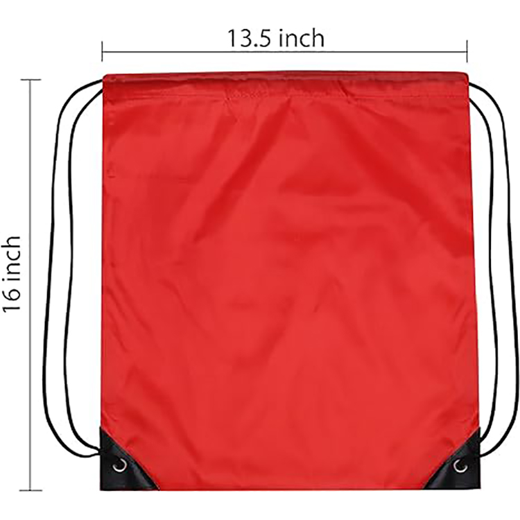 Wholesale Polyester Drawstring Backpack Bags Custom Logo Cinch Sack Folding Style Cheap Cinch Sack with Custom Logo