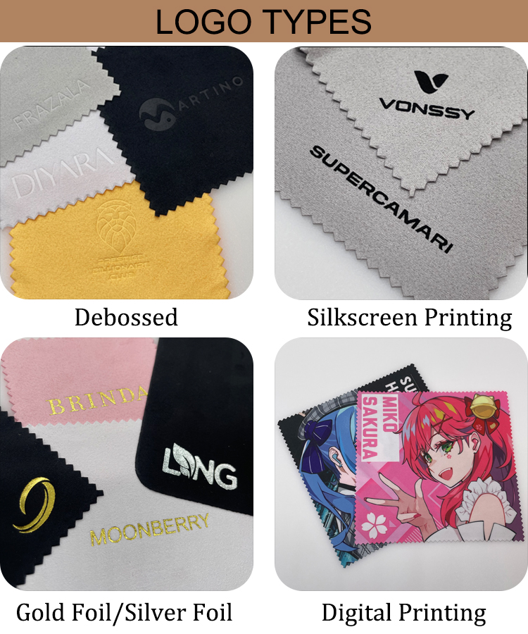 Different Colors and Sizes of Microfiber Wipes