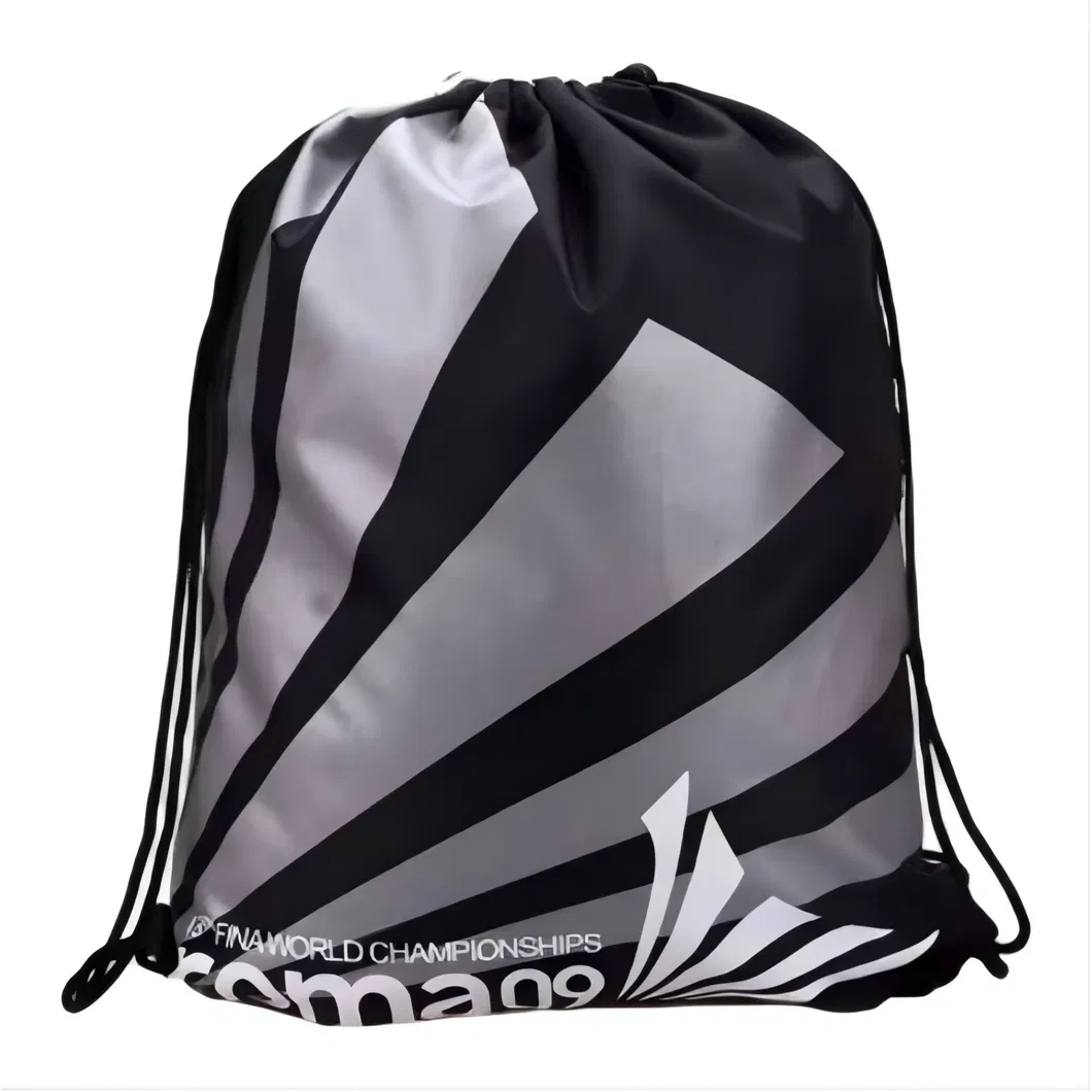 Lightweight Waterproof Nylon Mesh Drawstring Backpack for Swimming