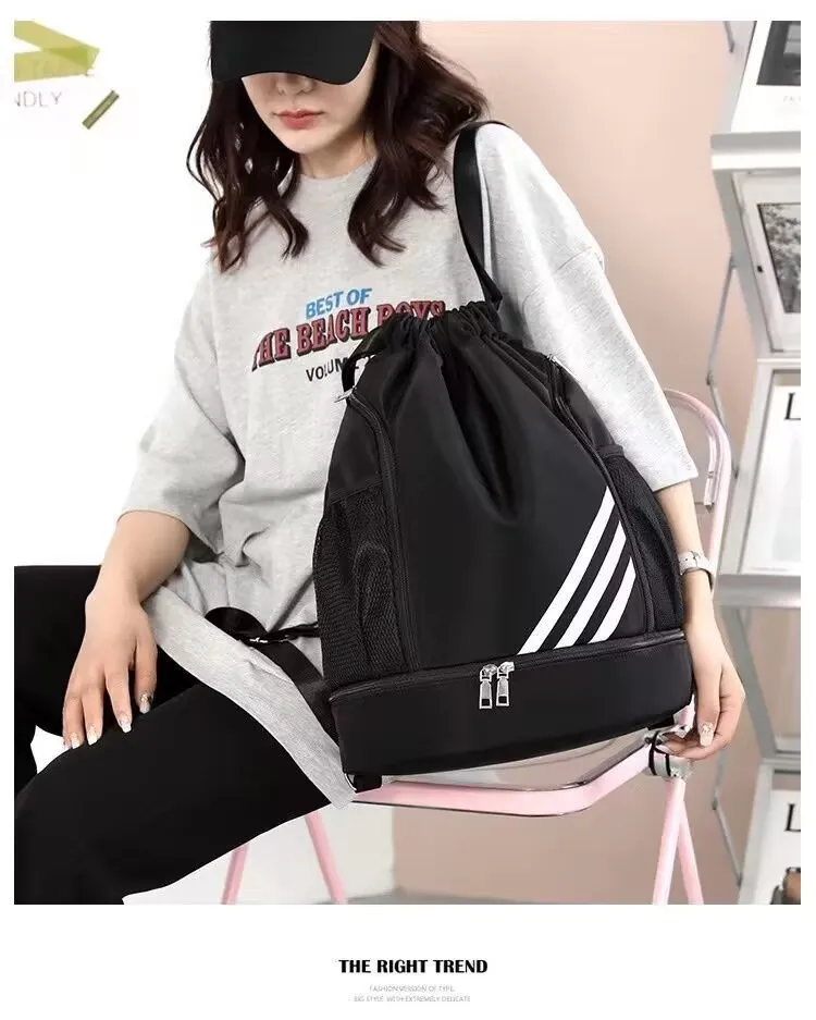 Wholesale Eco Friendly Nylon Carry Backpack Sport Gift Bag Drawstring Bag Promotional