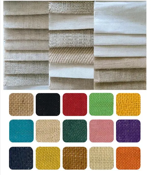 Medium Size Drawstring Linen Gift Bag Natural Jute Fabric Bags