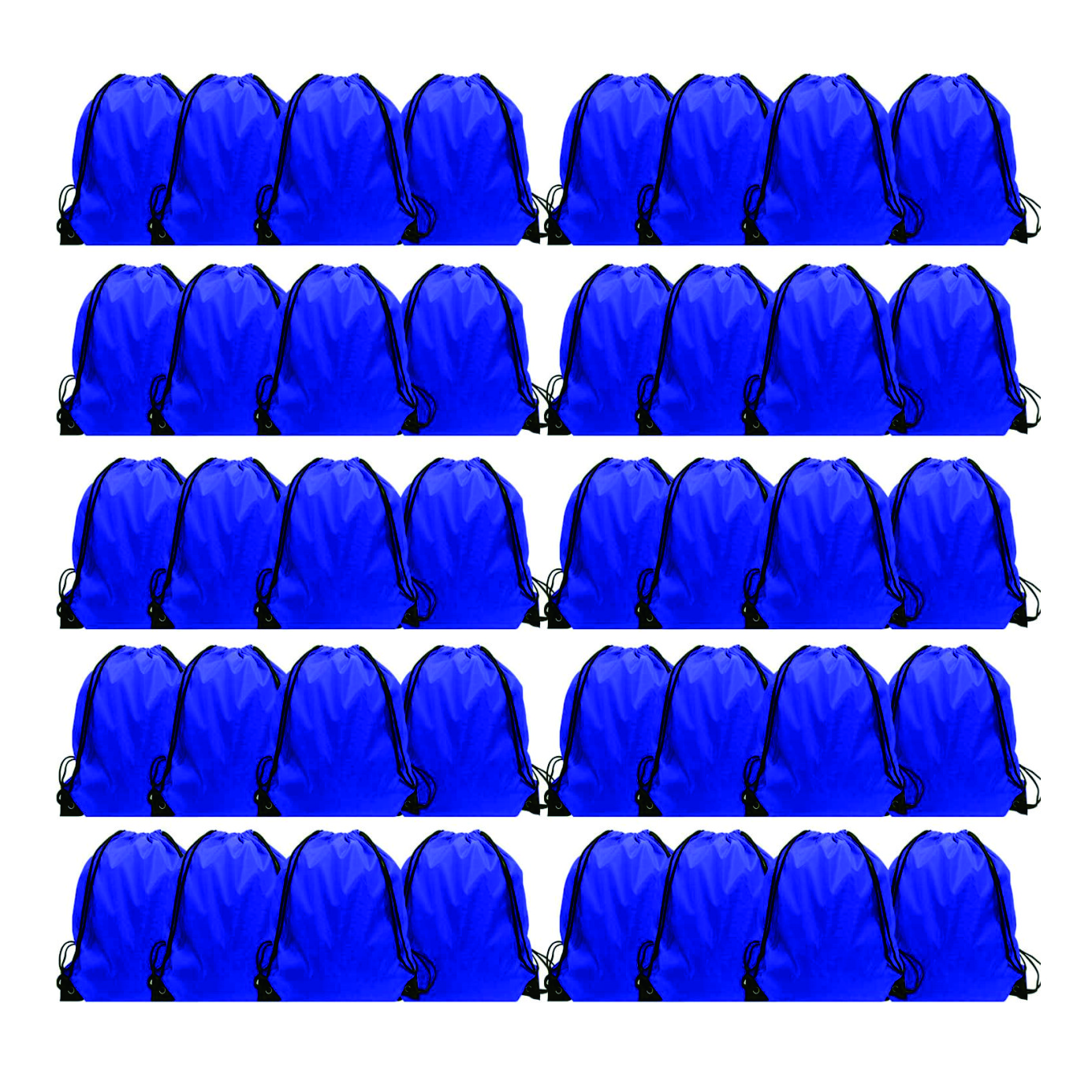 Drawstring Backpacks Bulk Cinch Sack Eco-Friendly Polyester Custom Logo Medium Size Gift Bags for Travel Sports Gym Party