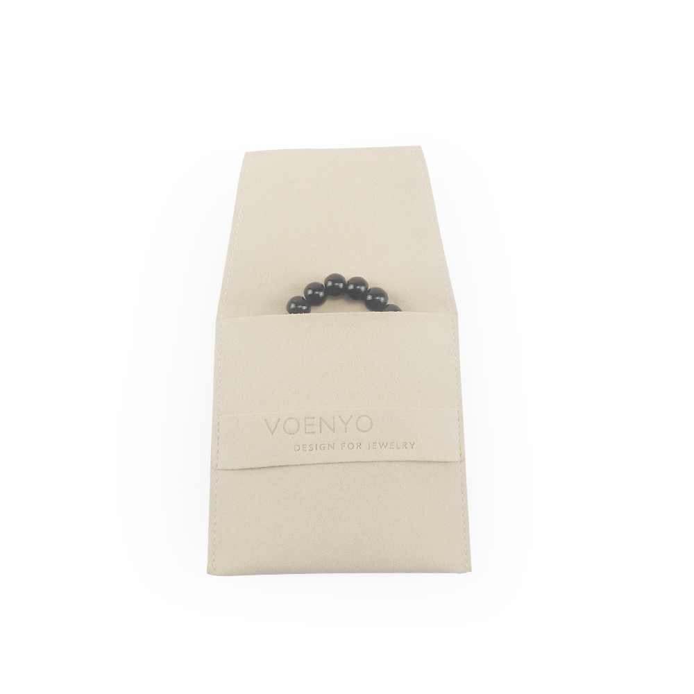 Microfiber Suede Gift Package Flap Envelope Jewelry Pouches