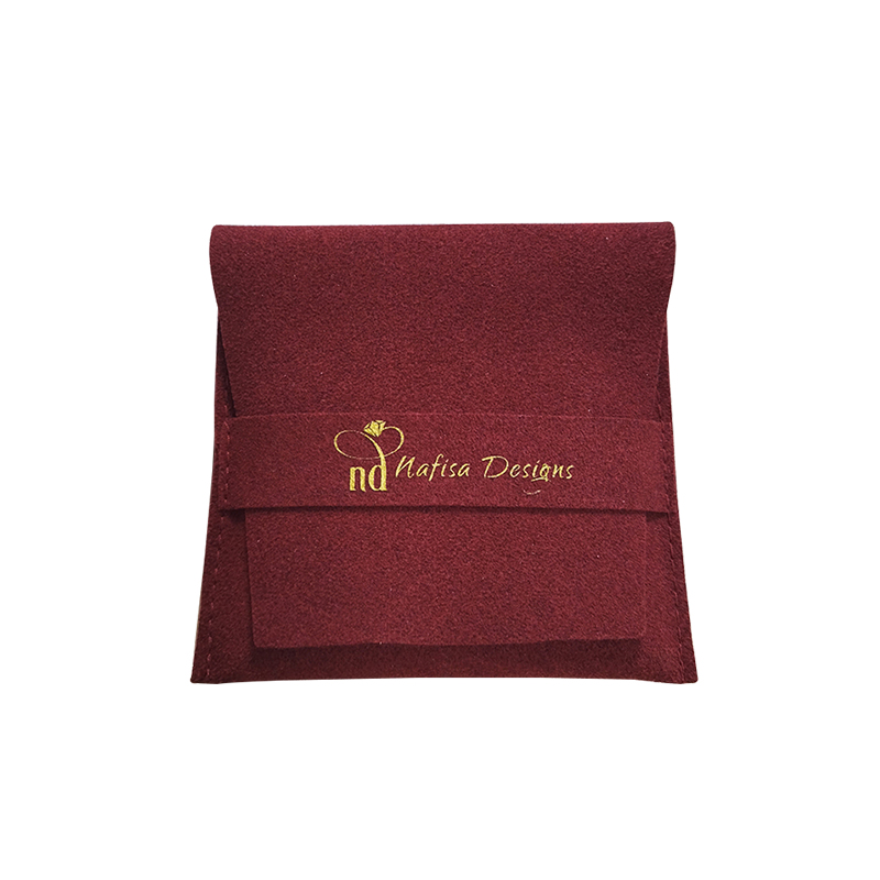 Custom Logo White Microfiber Jewelry Packaging Bag Jewelry Gift Pouch