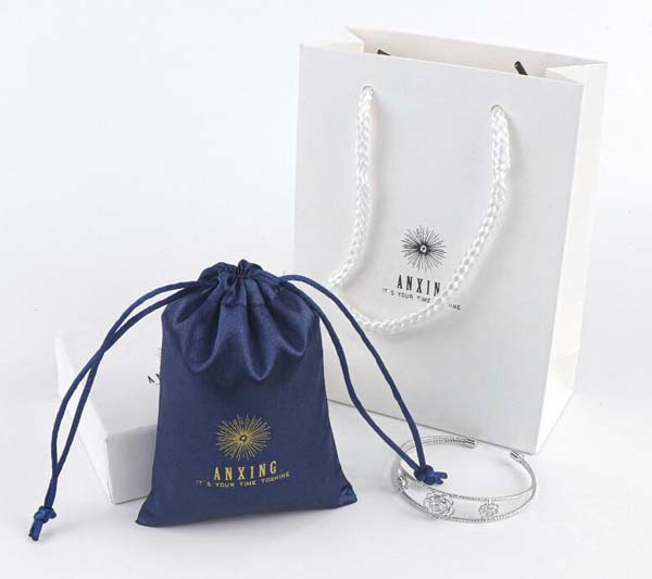 Custom Logo Silk Satin Drawstring Bags Virgin Hair Jewelry Makeup Packaging Bag 10*12cm Satin Gift Bag Custom Logo Small Satin Pouch