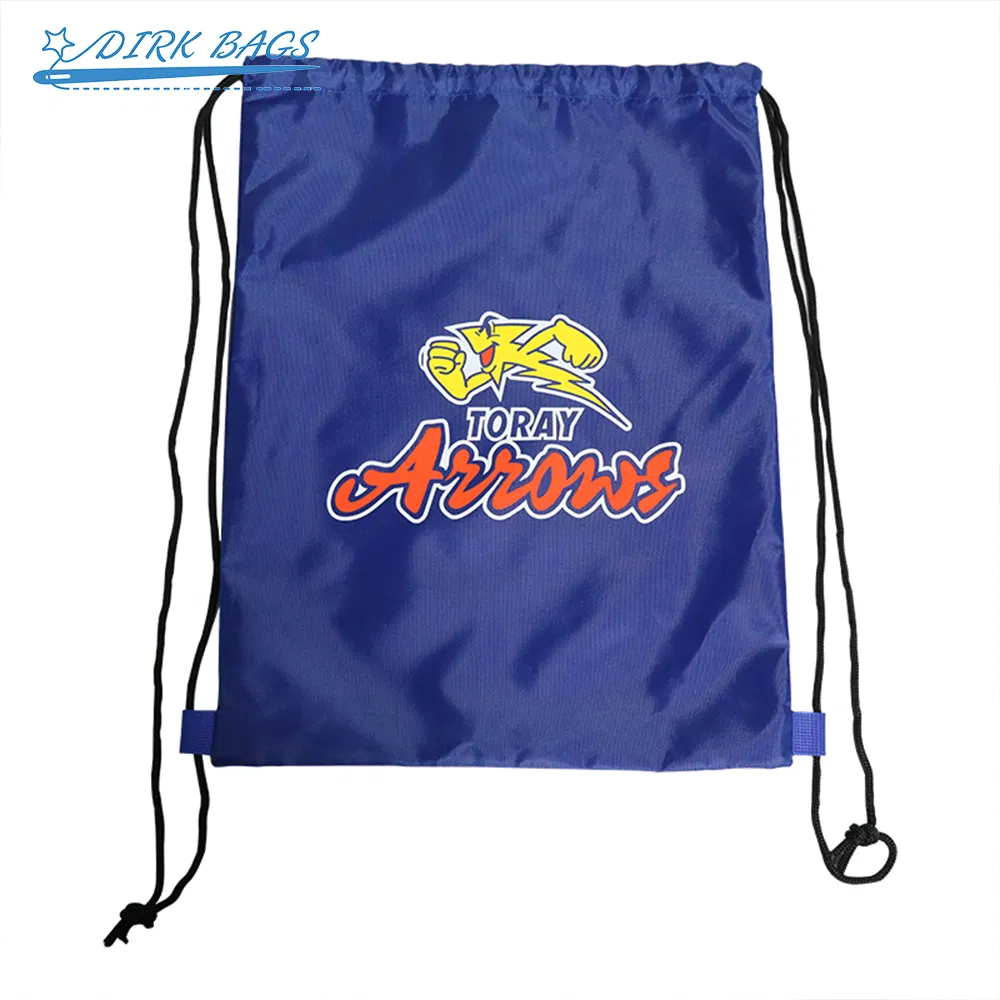 Custom Waterproof Nylon Polyester Fabric Drawstring Backpack Bag Outdoor Cycling Backpack