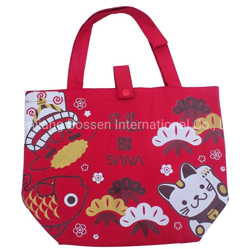 China Bag Factory OEM Custom Design Printed Promotional Canvas Shopping Tote Bag Drawstring Bag Non-Woven Shopper Bag