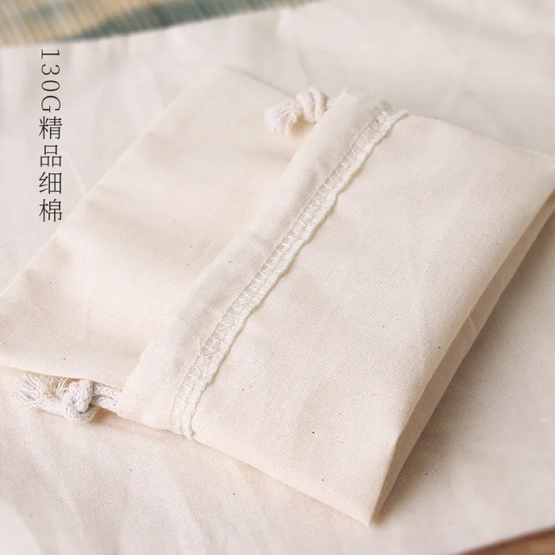 Cotton Storage Bags with Drawstrings Canvas Fabric Bread Bagsbulk Food Produce Reusable Muslin Natural Potato Onion Storage Bags for Cloth Shoe Bags