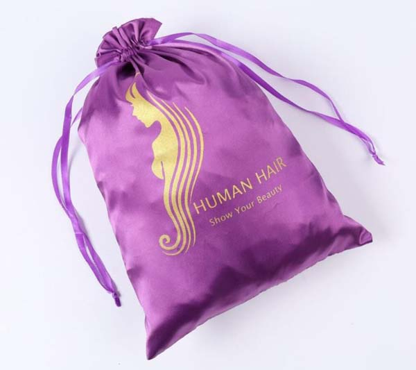 Satin Gift Bag Drawstring Satin Jewelry Pouch with Embroidery Logo Silk Fragrance Sachets