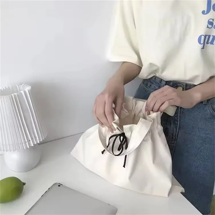 Drawstring Tote Bag Detail