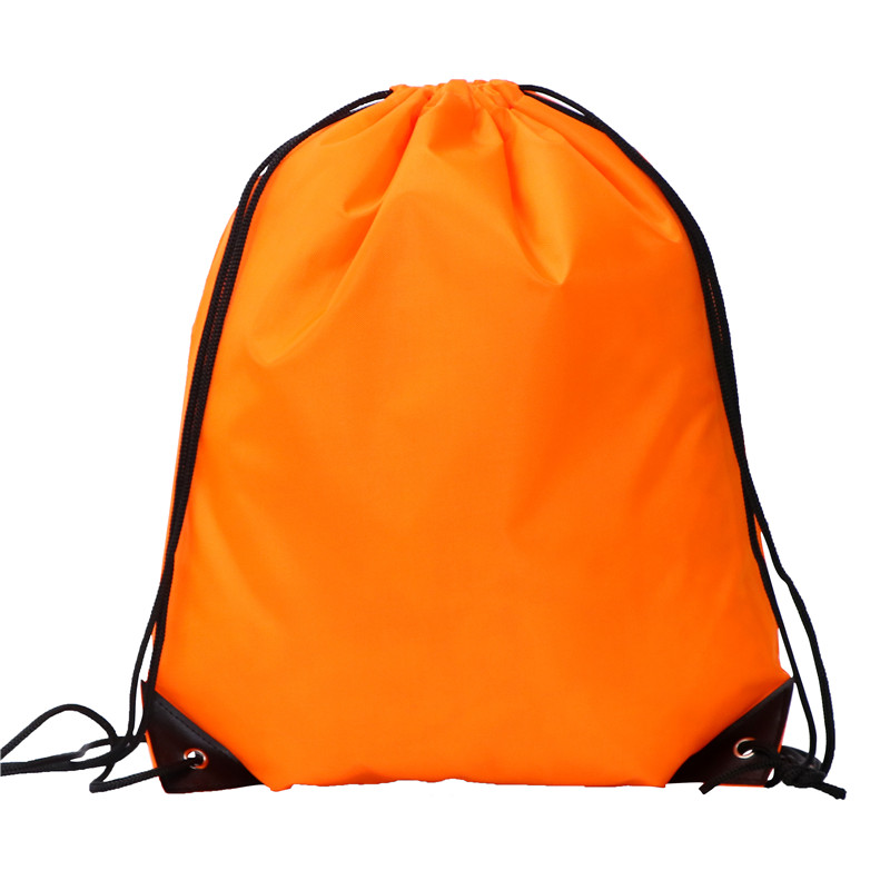 Waterproof High Quality Custom 420D Polyester Nylon Drawstring Backpack Gym Bags String Back Pack Logo Sport Cinch Sacks
