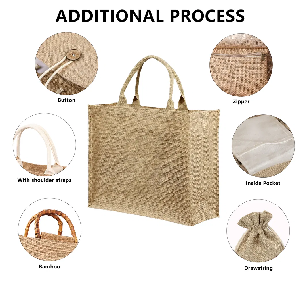 Jute Tote Bag Detail