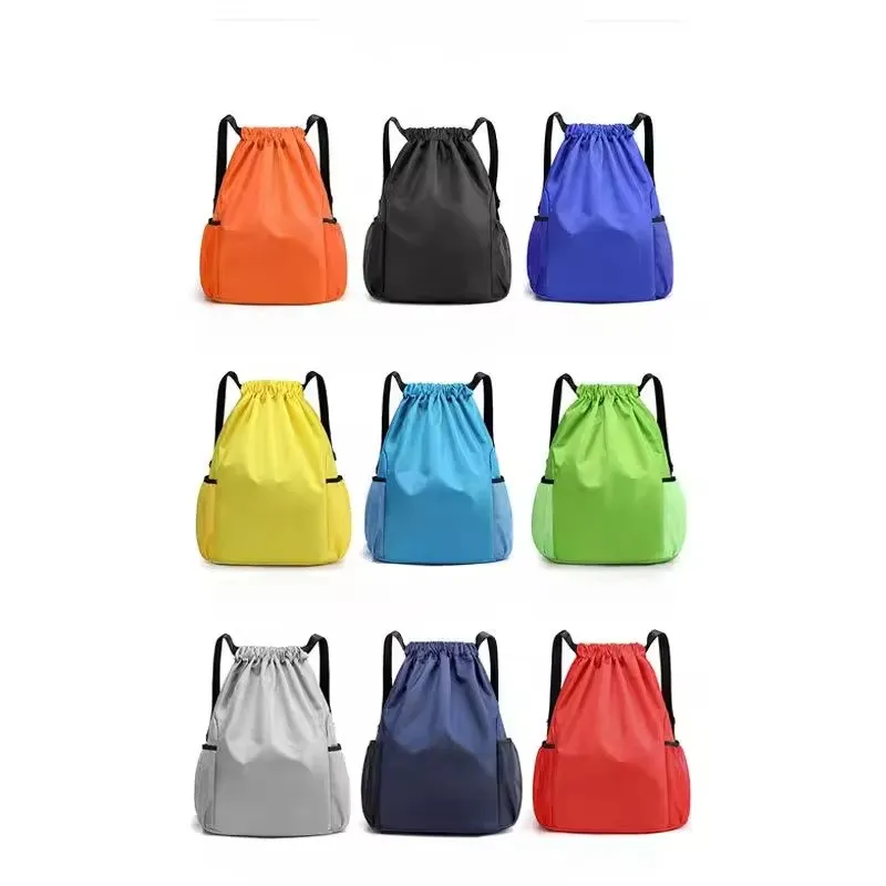Eco-Friendly RPET Nylon Oxford Ripstop Fabric Drawstring Backpack