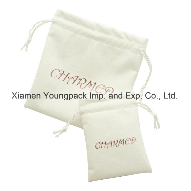 Wholesale Custom Printed Personalized Promotional Small Jewellery Drawstring Bag Suede Jewelry Gift Pouches
