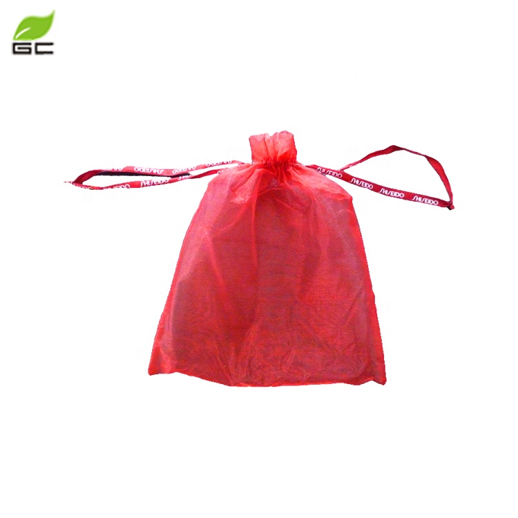 Free Sample High Quality Organza Bag With Drawstring Eco-friendly Reusable Organza Bag for Gift/Jewelry/Shopping